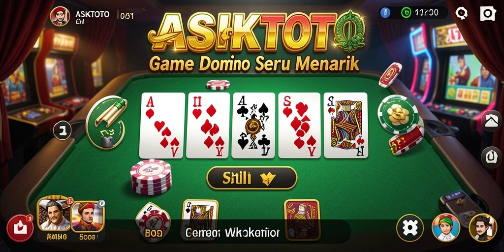 Screenshot ASIKTOTO menampilkan momen seru bermain Domino.