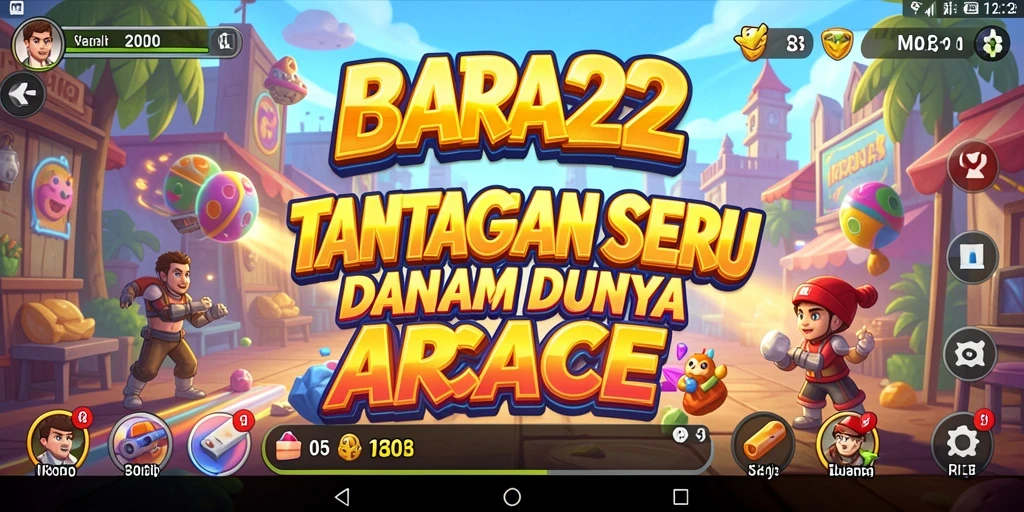 Tangkapan layar BARA22 menampilkan aksi gameplay arcade yang mendebarkan.