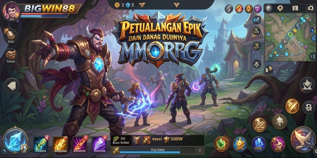 Tampilan gameplay seru dalam dunia fantasi BIGWIN88