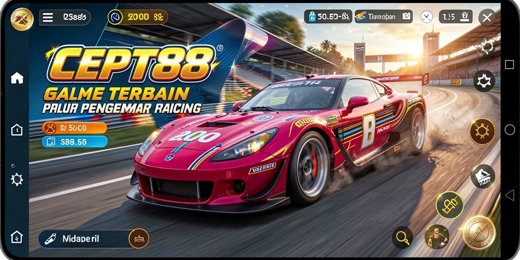 Gameplay CEPAT88 menampilkan aksi balap yang mendebarkan dan grafis menawan.