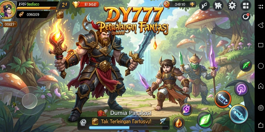Tampilan gameplay DY777 yang menakjubkan dan seru di dunia petualangan.