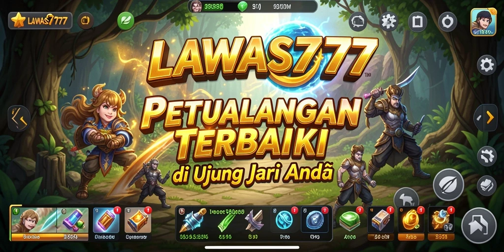 Screenshot utama LAWAS777 menampilkan pertempuran strategi yang intens.