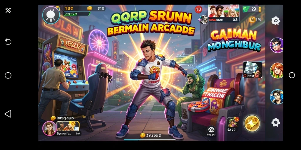 Tampilan gameplay seru dan penuh warna dari QQRP.
