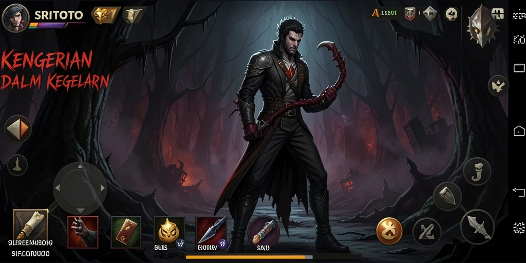 Tangkapan layar menampilkan momen mendebarkan dengan makhluk mengerikan dalam gameplay SRITOTO.
