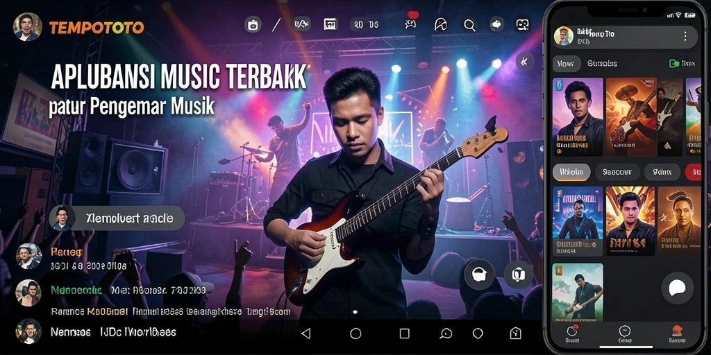 Screenshot TEMPOTOTO menampilkan gameplay seru bermain musik.