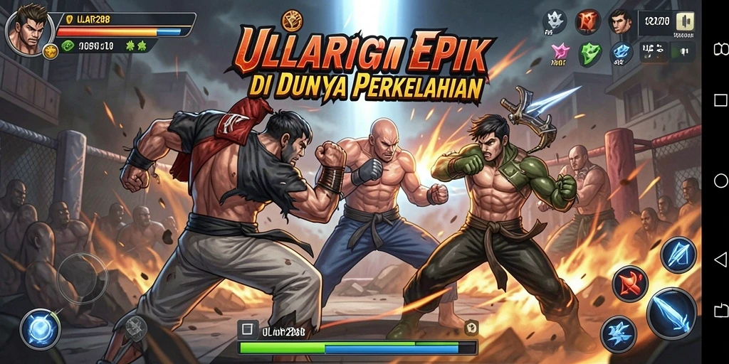 Gameplay intens ULAR288 dengan aksi pertarungan yang seru.